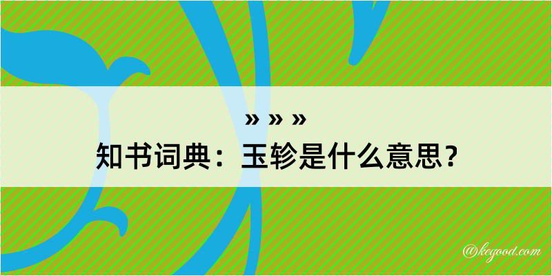 知书词典：玉轸是什么意思？