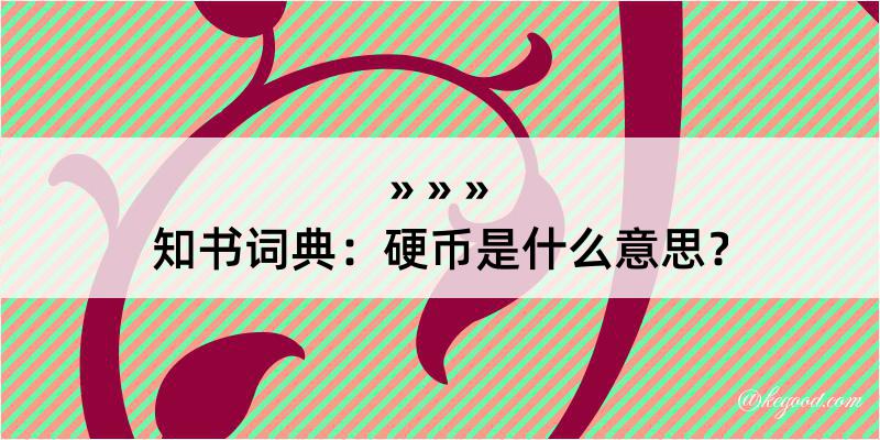 知书词典：硬币是什么意思？