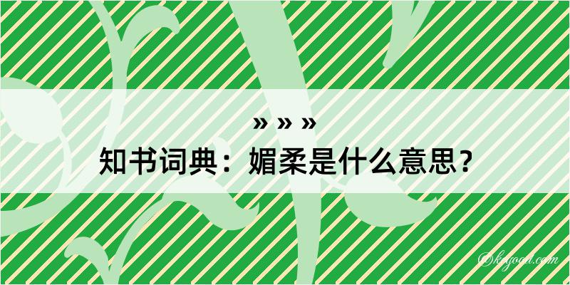 知书词典：媚柔是什么意思？