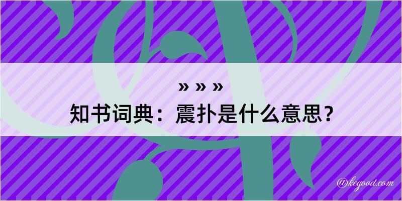 知书词典：震扑是什么意思？