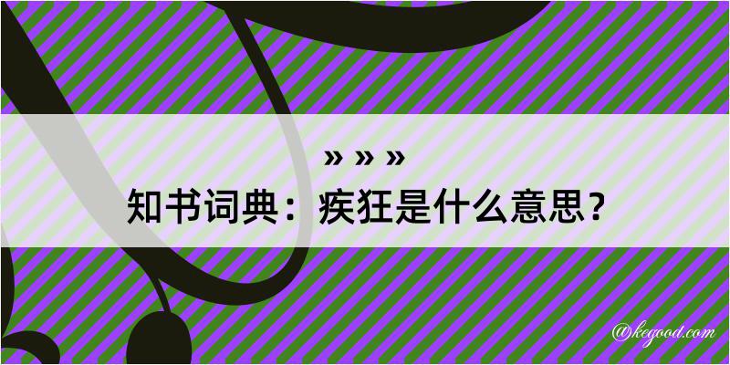 知书词典：疾狂是什么意思？