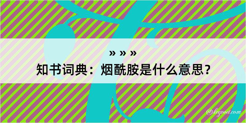 知书词典：烟酰胺是什么意思？