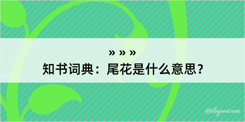 知书词典：尾花是什么意思？