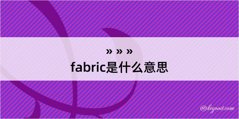 fabric是什么意思
