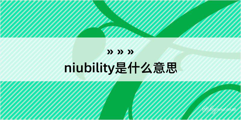 niubility是什么意思