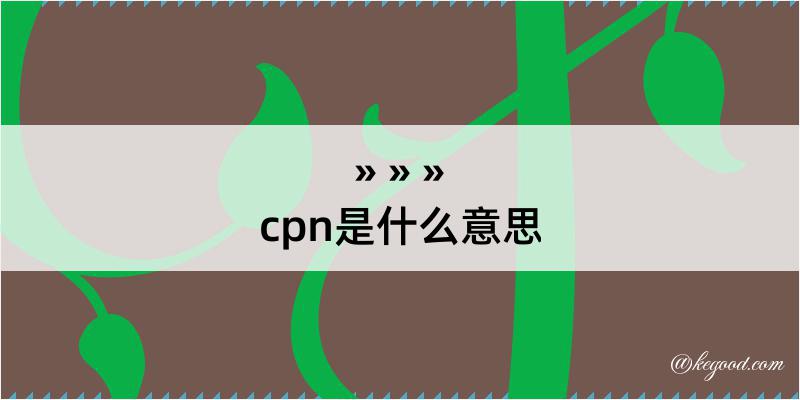 cpn是什么意思