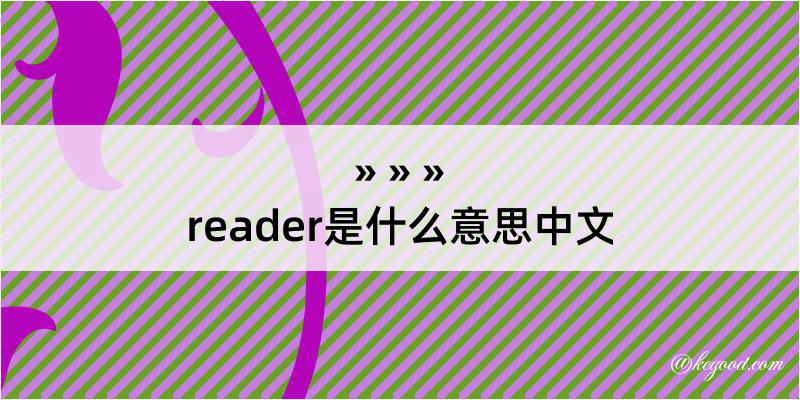 reader是什么意思中文