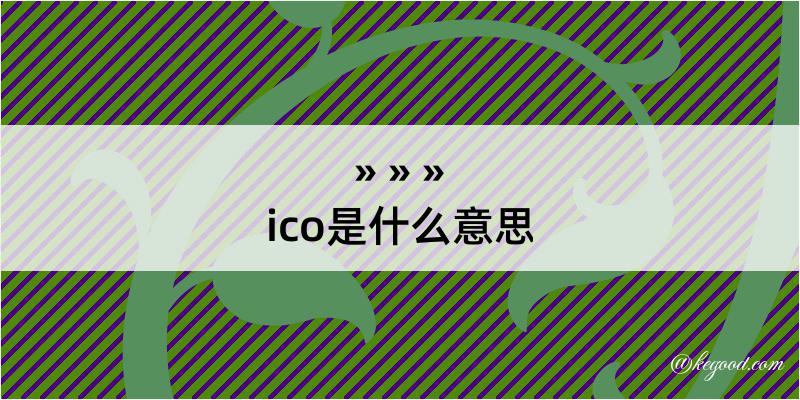 ico是什么意思