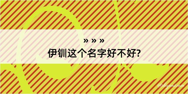 伊钏这个名字好不好?