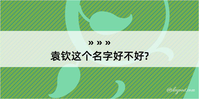 袁钦这个名字好不好?