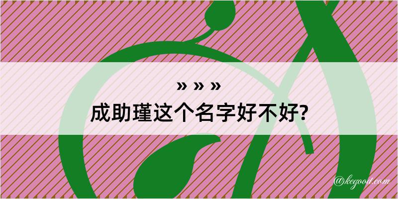 成助瑾这个名字好不好?