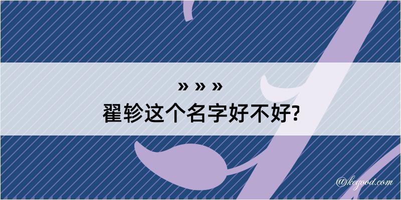 翟轸这个名字好不好?