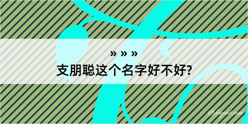 支朋聪这个名字好不好?