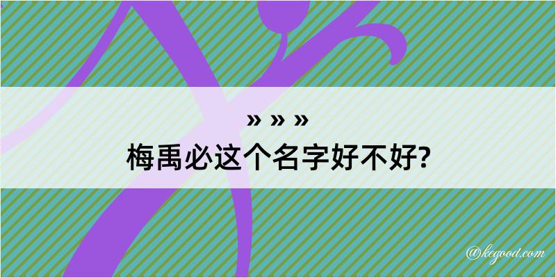 梅禹必这个名字好不好?