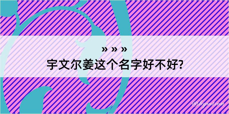 宇文尔姜这个名字好不好?