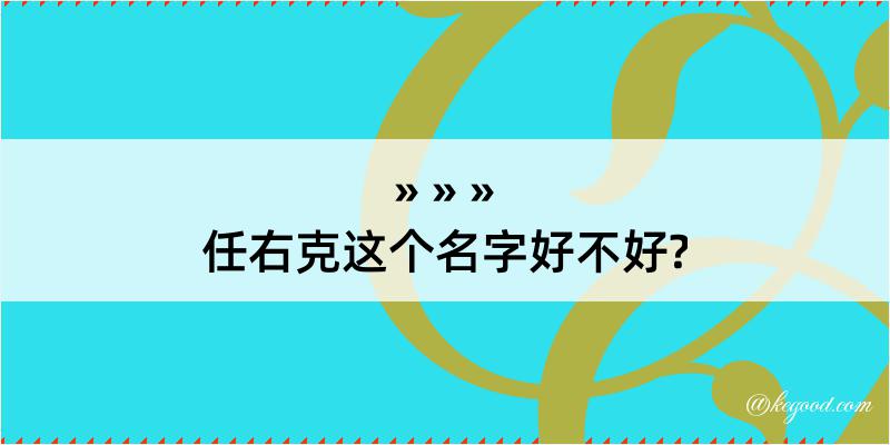 任右克这个名字好不好?