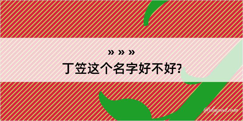 丁笠这个名字好不好?