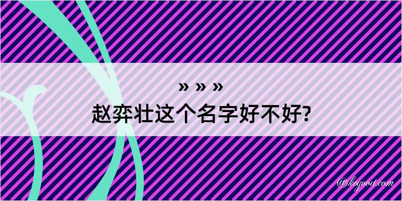 赵弈壮这个名字好不好?