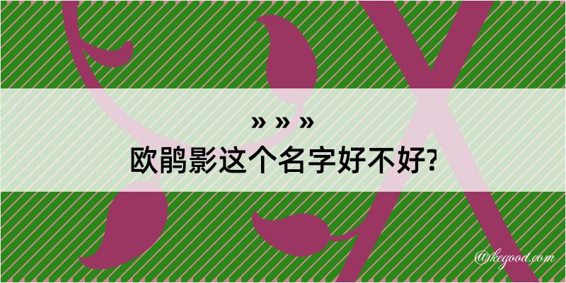 欧鹃影这个名字好不好?