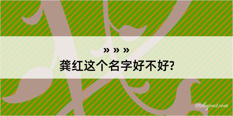 龚红这个名字好不好?