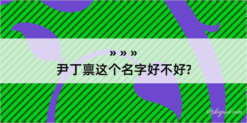 尹丁禀这个名字好不好?