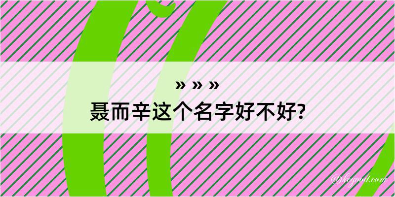 聂而辛这个名字好不好?