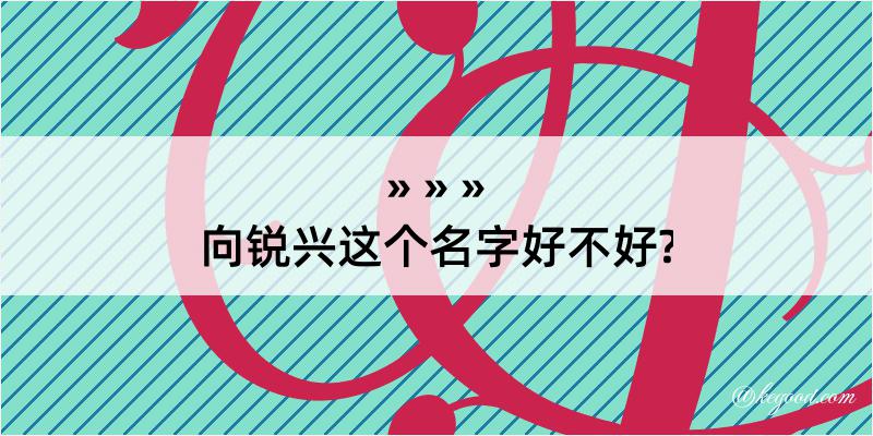 向锐兴这个名字好不好?