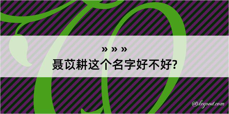 聂苡耕这个名字好不好?