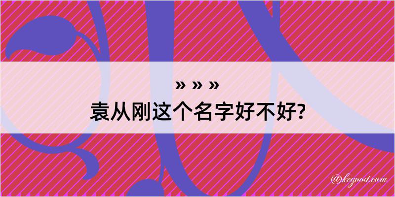 袁从刚这个名字好不好?