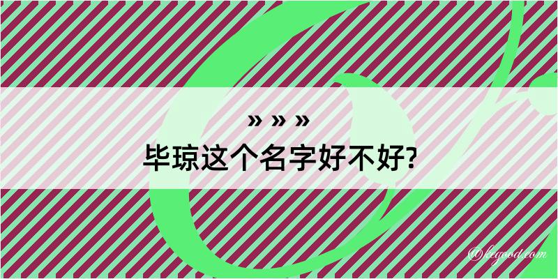 毕琼这个名字好不好?