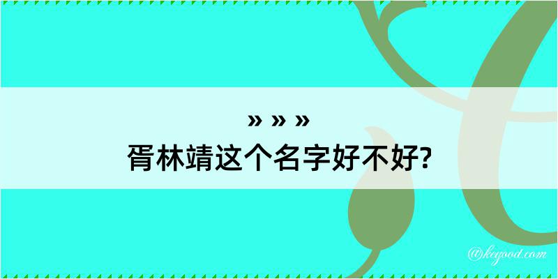 胥林靖这个名字好不好?