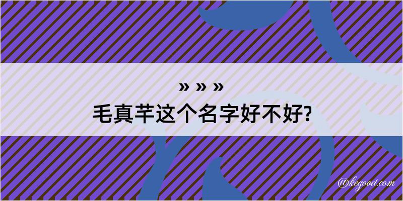 毛真芊这个名字好不好?