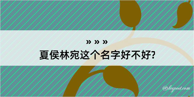 夏侯林宛这个名字好不好?