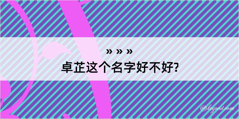 卓芷这个名字好不好?