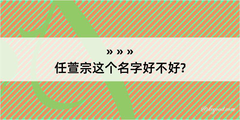 任萱宗这个名字好不好?