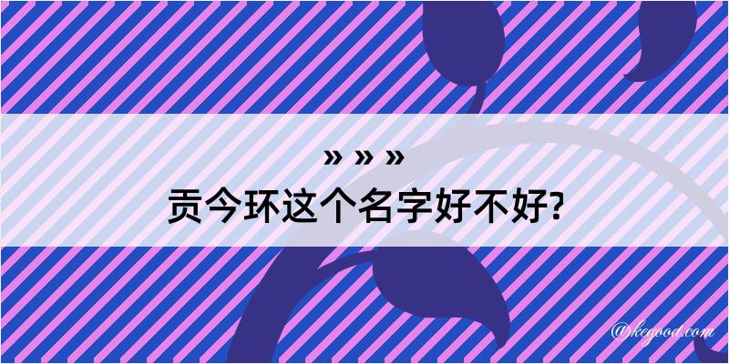 贡今环这个名字好不好?