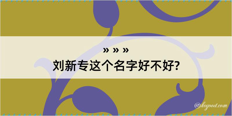 刘新专这个名字好不好?