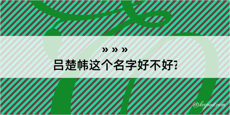 吕楚帏这个名字好不好?