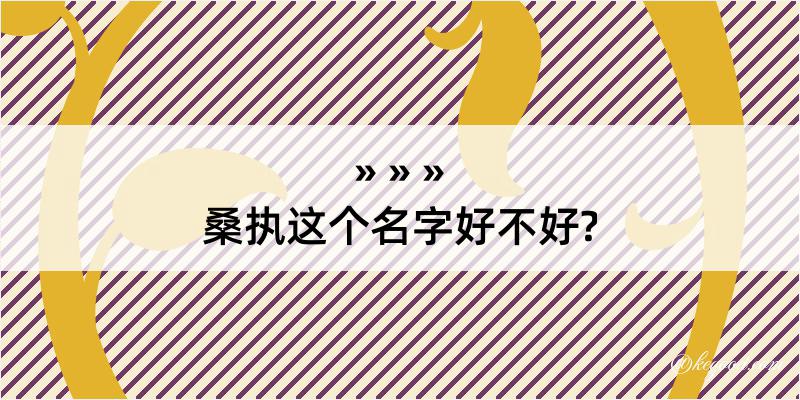 桑执这个名字好不好?