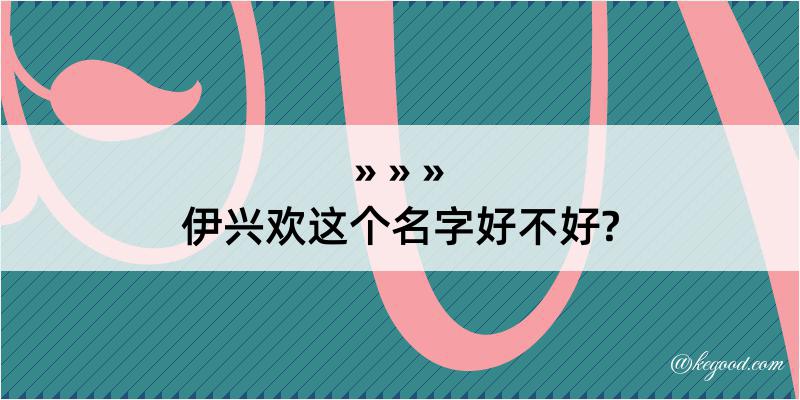 伊兴欢这个名字好不好?