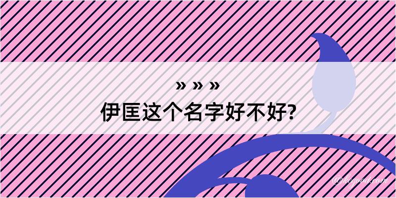 伊匡这个名字好不好?