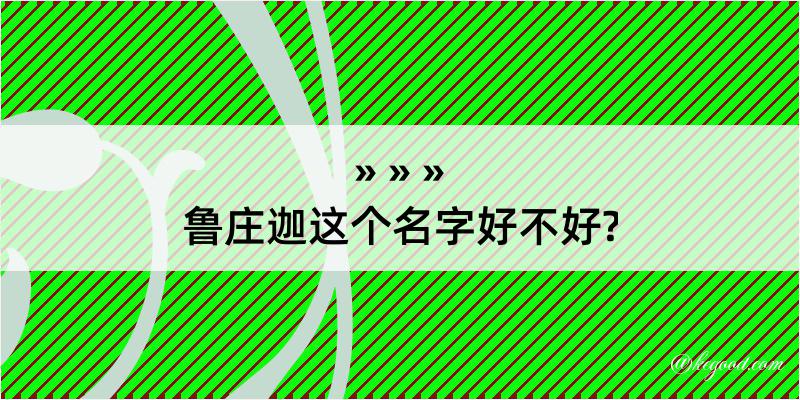 鲁庄迦这个名字好不好?