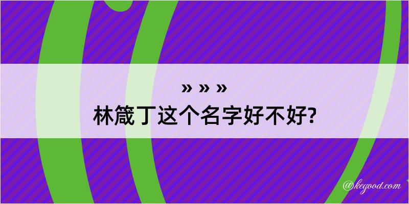 林箴丁这个名字好不好?