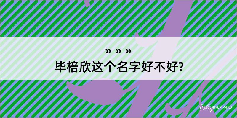 毕棓欣这个名字好不好?