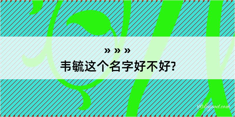 韦毓这个名字好不好?