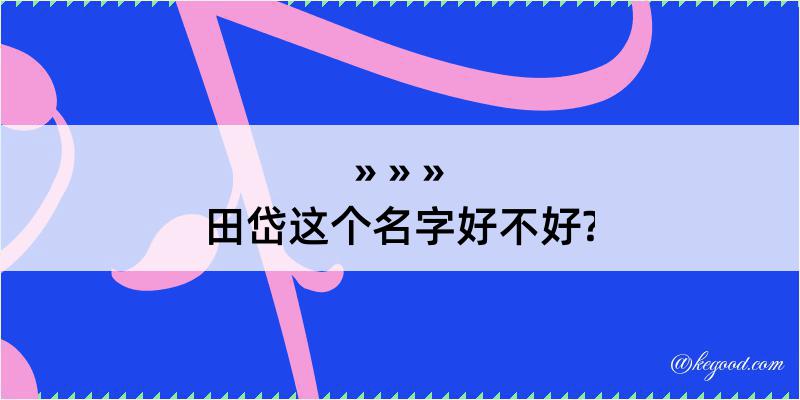 田岱这个名字好不好?