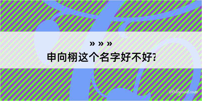 申向栩这个名字好不好?