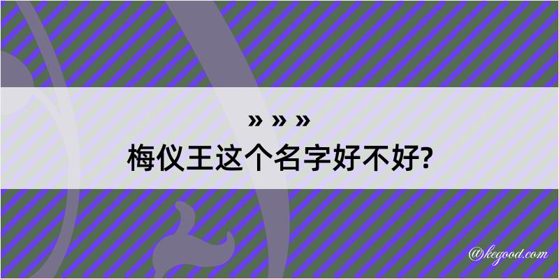 梅仪王这个名字好不好?