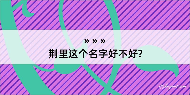 荆里这个名字好不好?