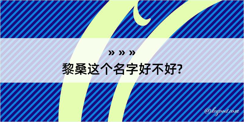 黎桑这个名字好不好?